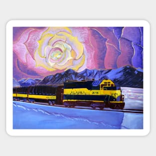 Alaska Railroad Sunrise Sticker